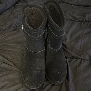 Black Shearling Boots